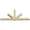 Ekena Millwork Kennewick Rough Sawn Timber Gable Bracket, Douglas Fir, 108"W x 54"H x 6"D x 6"F, 12/12 Pitch GBW108X54X0606KEN00RDF - alternate 3